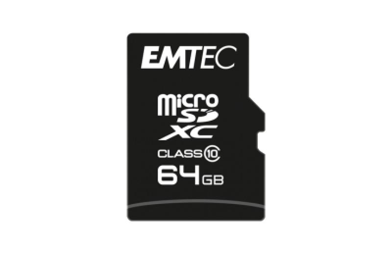 MicroSDXC Emtec, 64GB, Clasa 10 UHS-I, R/W 20/12 MB/s, include - imagine 3