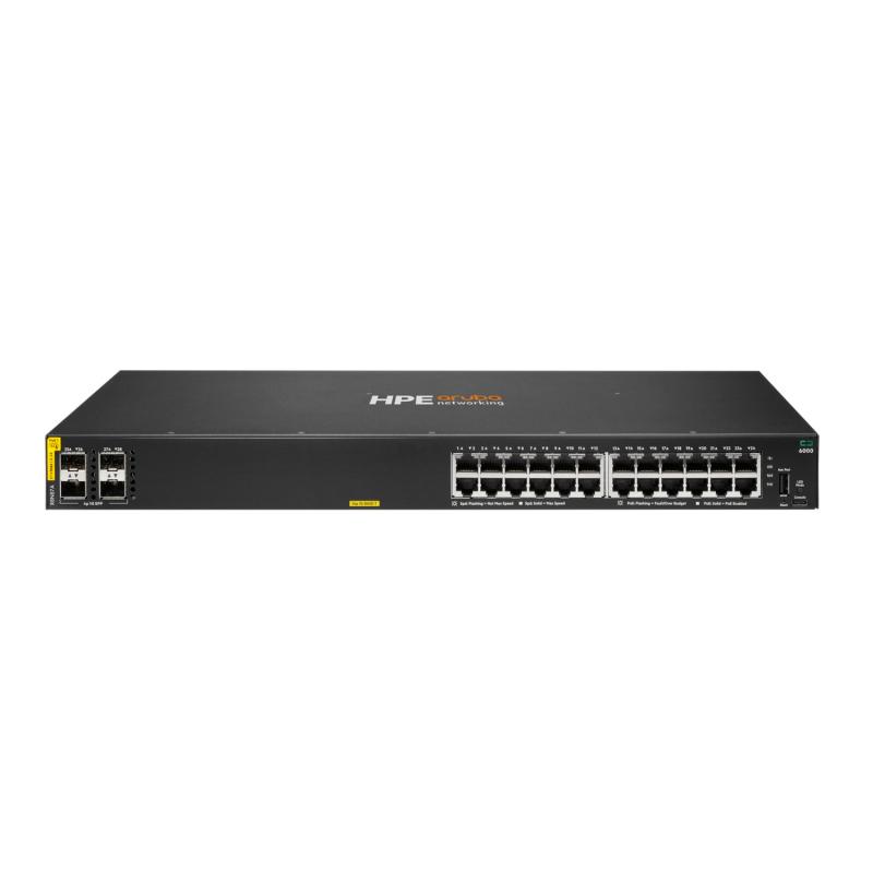 HPE Aruba Networking CX 6000 24G Class4 PoE 4SFP 370W - imagine 4