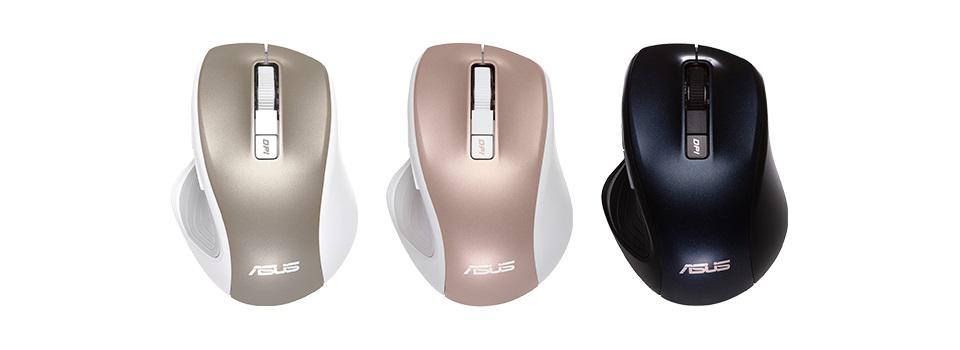 Mouse ASUS MW202, Wireless, gold - imagine 4