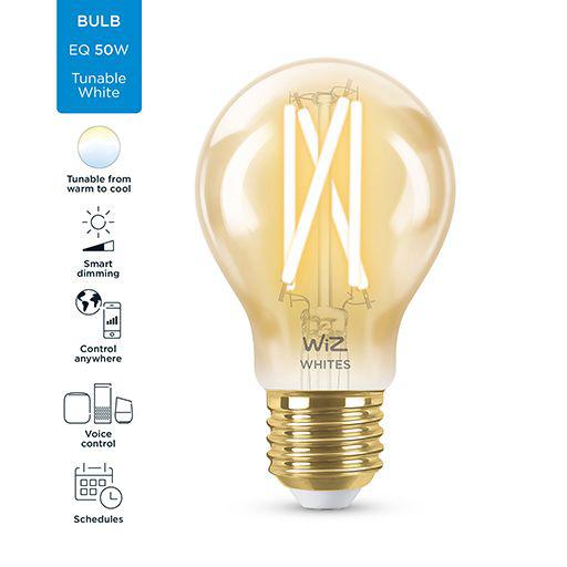 Bec LED inteligent vintage (decorativ) WiZ Connected Filament Gold A60 - imagine 5